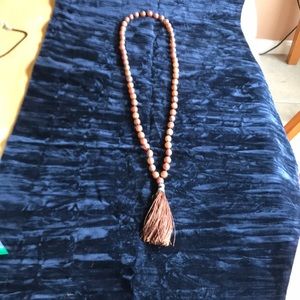 Beaded Tassel Necklace